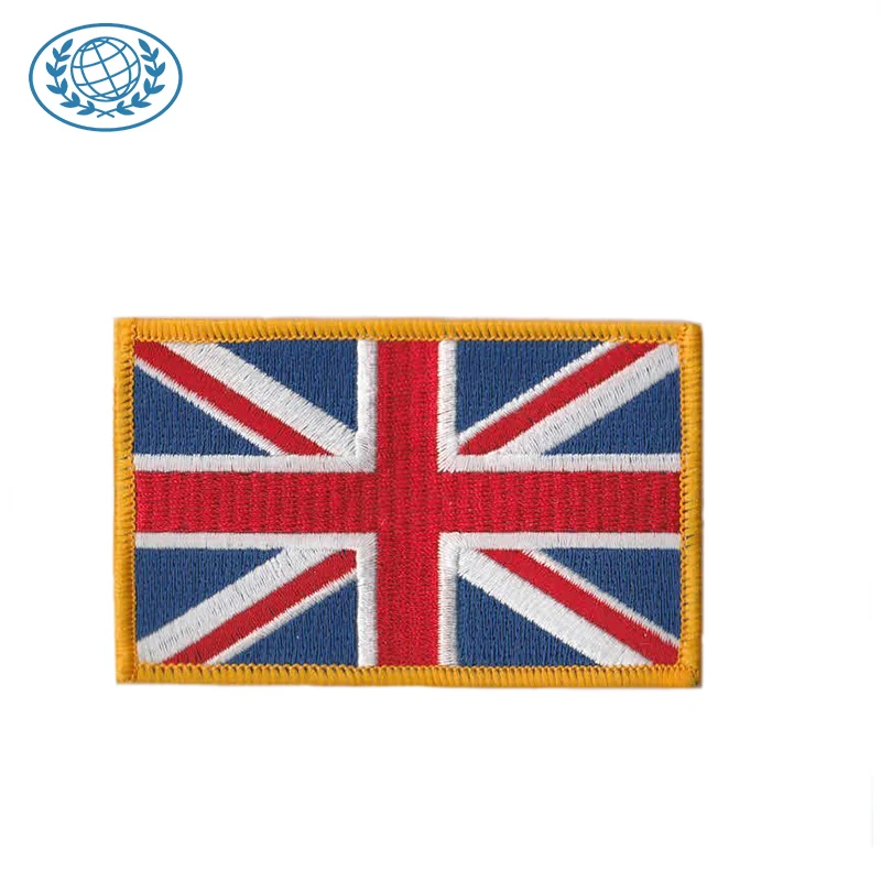 Embroidered UK flag patch country flag patches Proud to be British