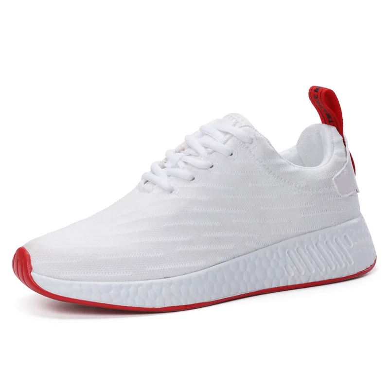 Красивые и практичные легкие кроссовки для бега на шоссе, женская белая спортивная обувь