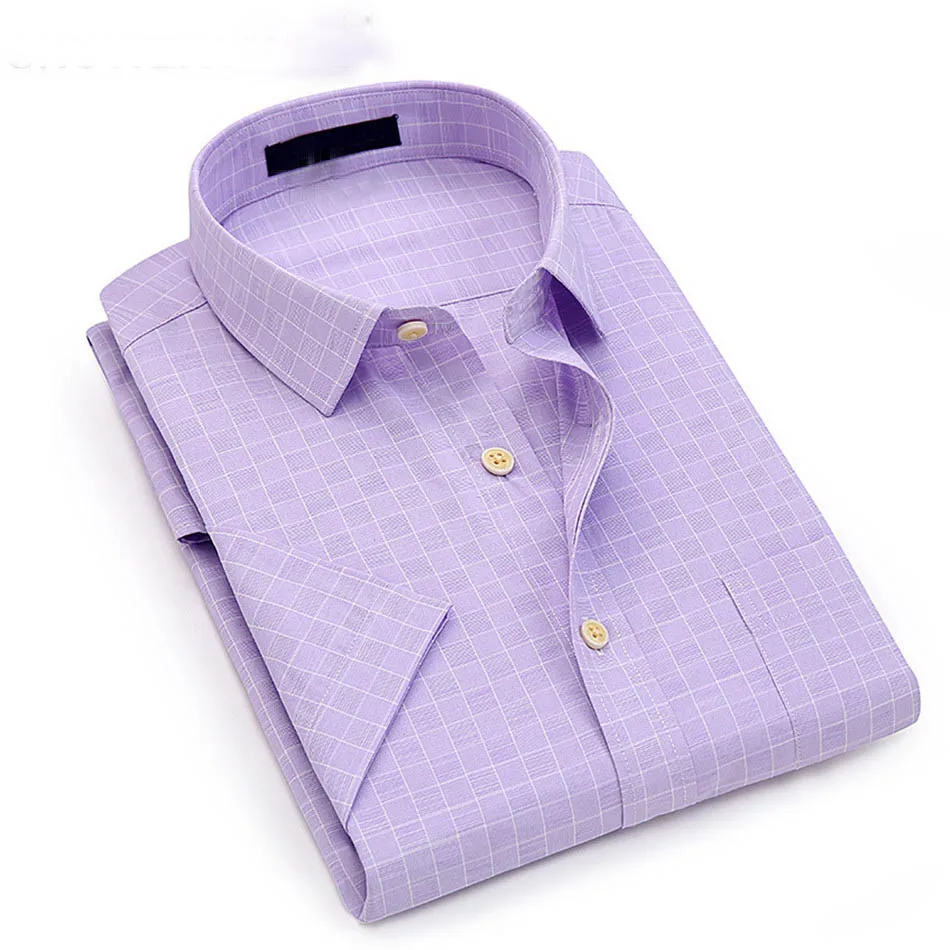 Factory supplier MTM  bespoke logo printing high end mens sky blue summer short sleeve  linen shirt