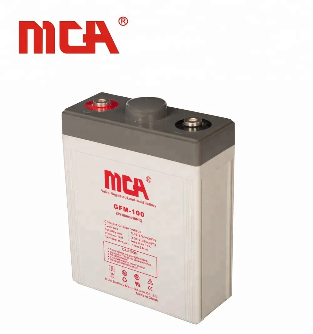 2 Volt Lead Acid Power Batteries 600Ah for Mobile Base Station