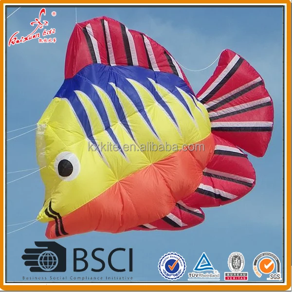 Large inflatable fish kite from weifang kite factory