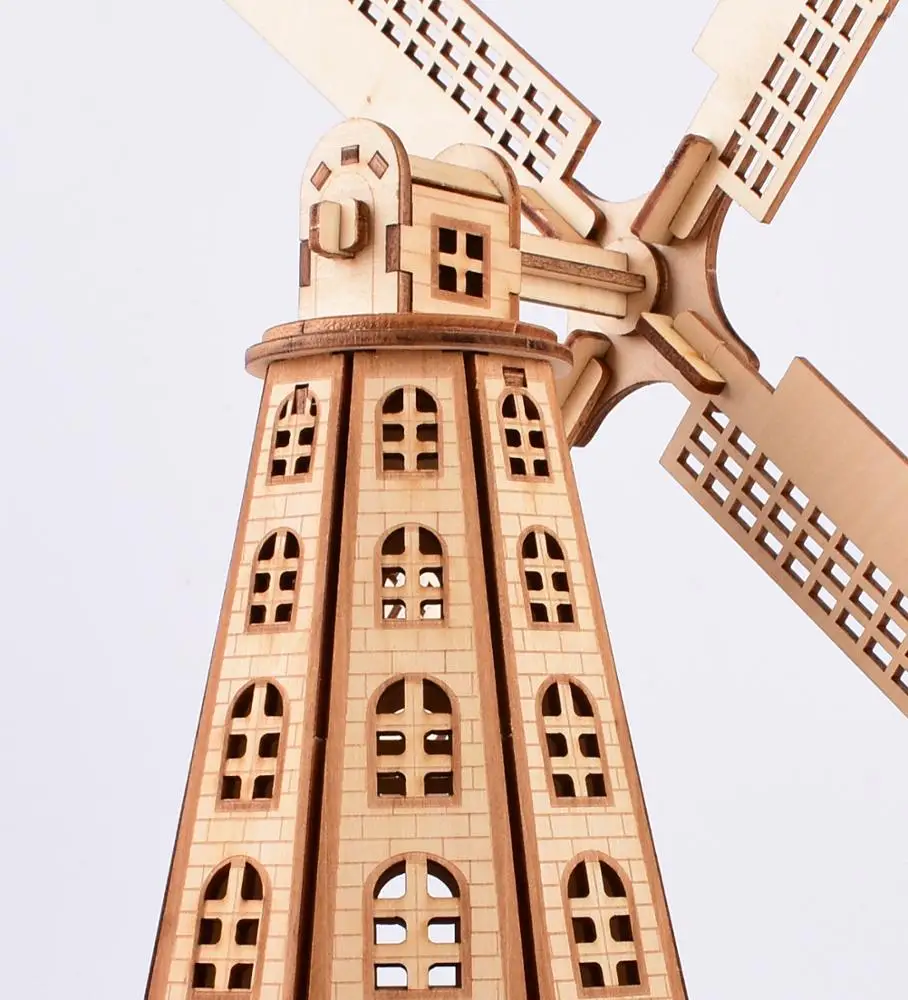 Assemble Thousand Sunny 3D Jigsaw Puzzle Educational  Dutch windmill Cheap 3D Wooden Puzzle