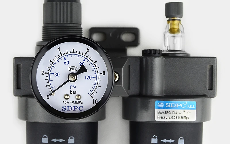 Air Source Treatment Unit AFC BFC Series Filter Regulator and Lubricator BFC4000A