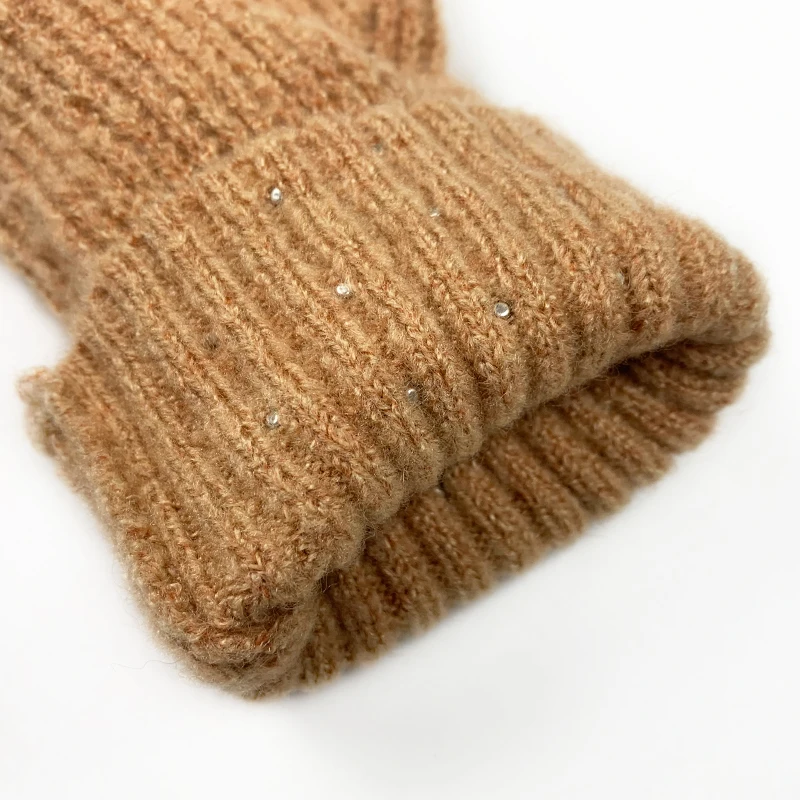 
OEM factory custom solid color sequin beads half collar knitting long sleeve alpaca women sweater with peraly 