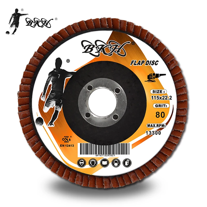 BKH бренд бесплатный образец 115*22 мм 4,5 дюйма кальцинированный глинозем полировальный диск для металла и нержавеющей стали