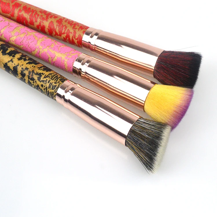
Affordable price oem aluminium ferrule blending large powder concealer makeup brush 