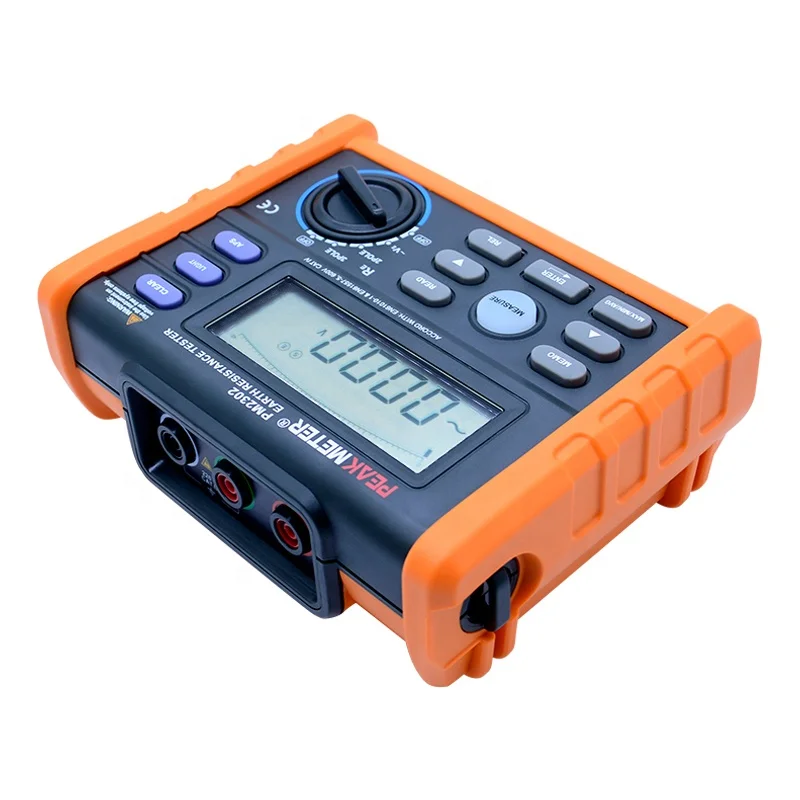Portable 4K Ohm Earth Volt 200V Profession Digital Earthing Meter MS2302