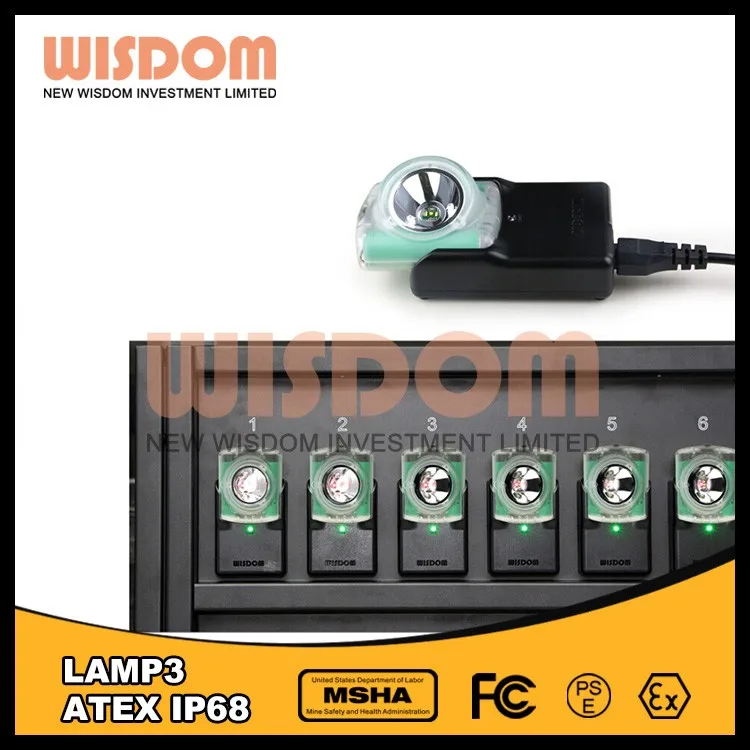 Мудрость Более безопасной лампы 3 шахтеров шлем лампы