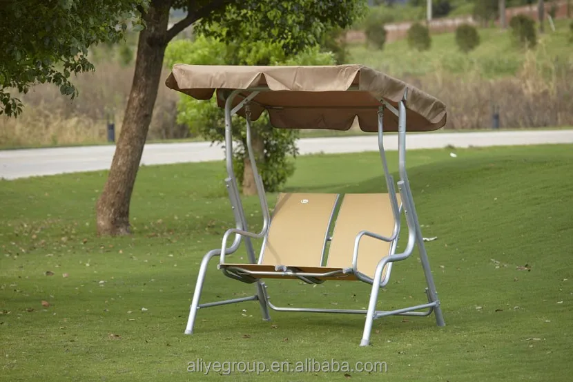 Luxury Three Seat Outdoor Swing Chair Bed with mosquito net- DH-396