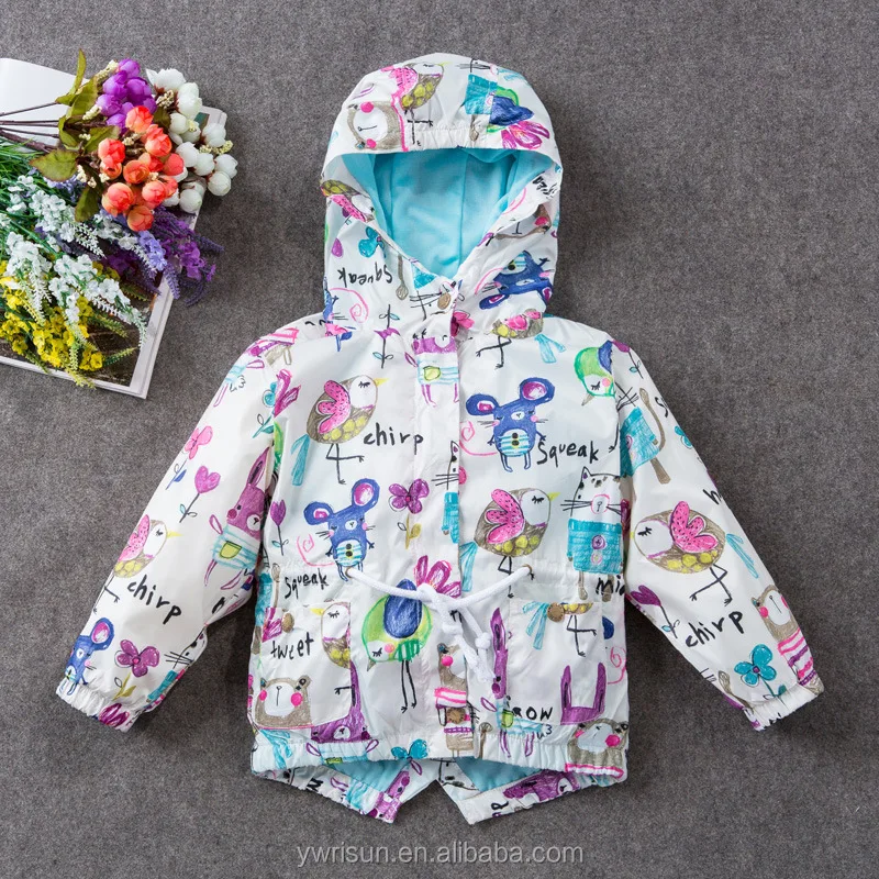 
2017 Animal Wholesale Children Custom Outfit Kids Bomber Rain Jacket 