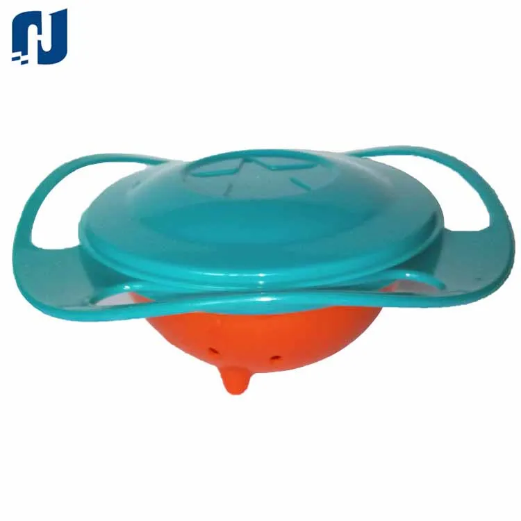 
New Product Universal Gyro Bowl Children Rotary Balance Novelty Gyro Umbrella Bowl 360 Rotate Spill-proof Bowl 