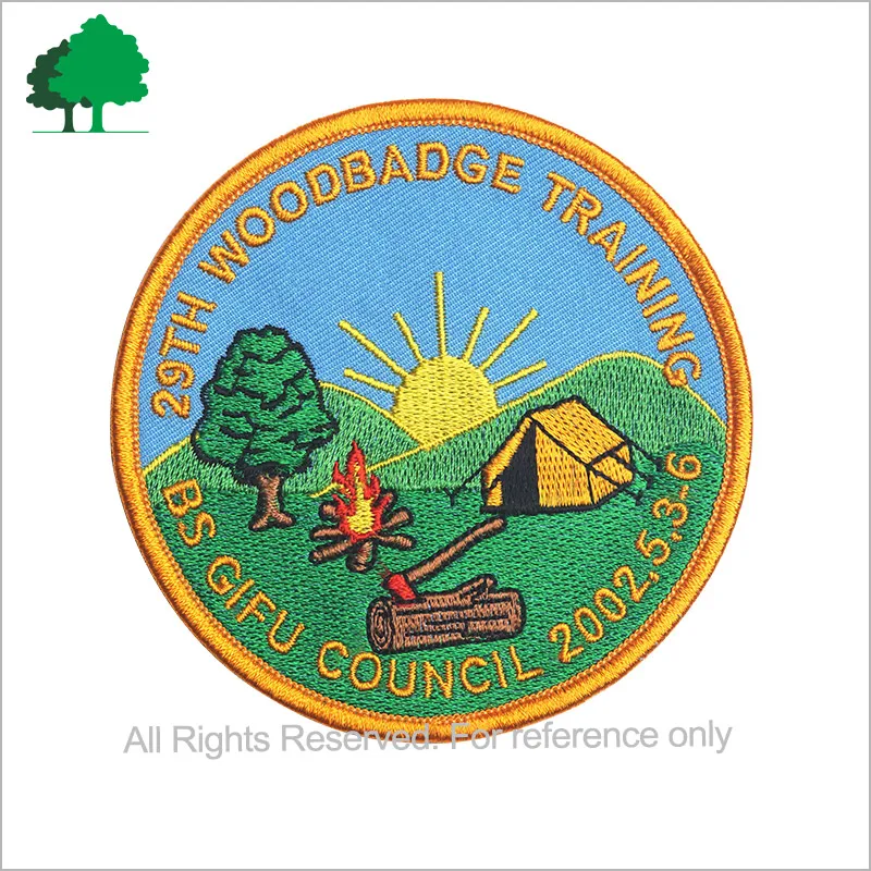 Direct factory sale custom high quality cheap textile patch with hook and loop backing