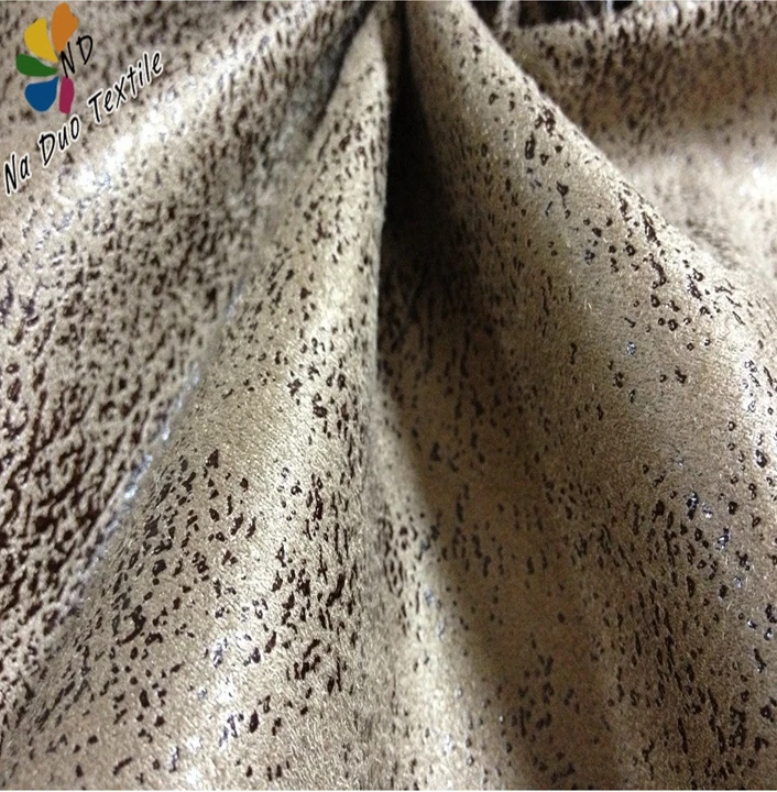 China golden supplier waterproof faux suede tc fabric