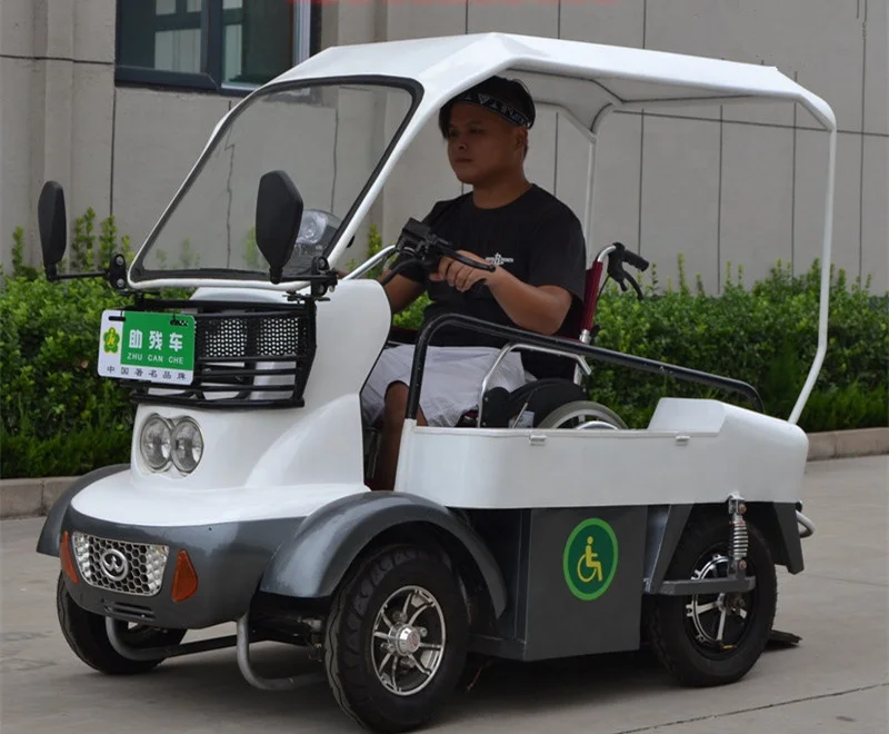 4 wheels Electric car for disabled man,wheelchair man