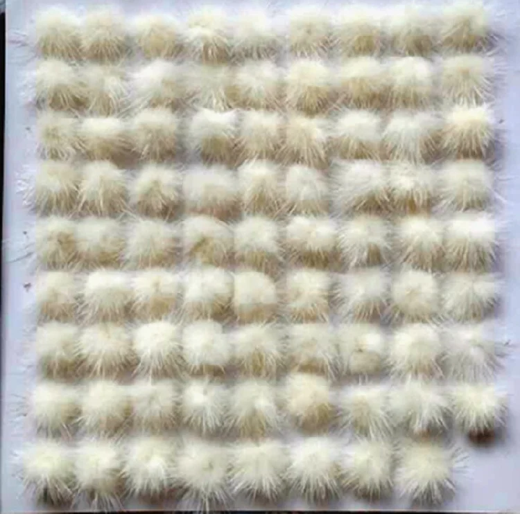 Маленькие пушистые Помпоны из натурального меха норки для одежды, обуви, сумок, шляп