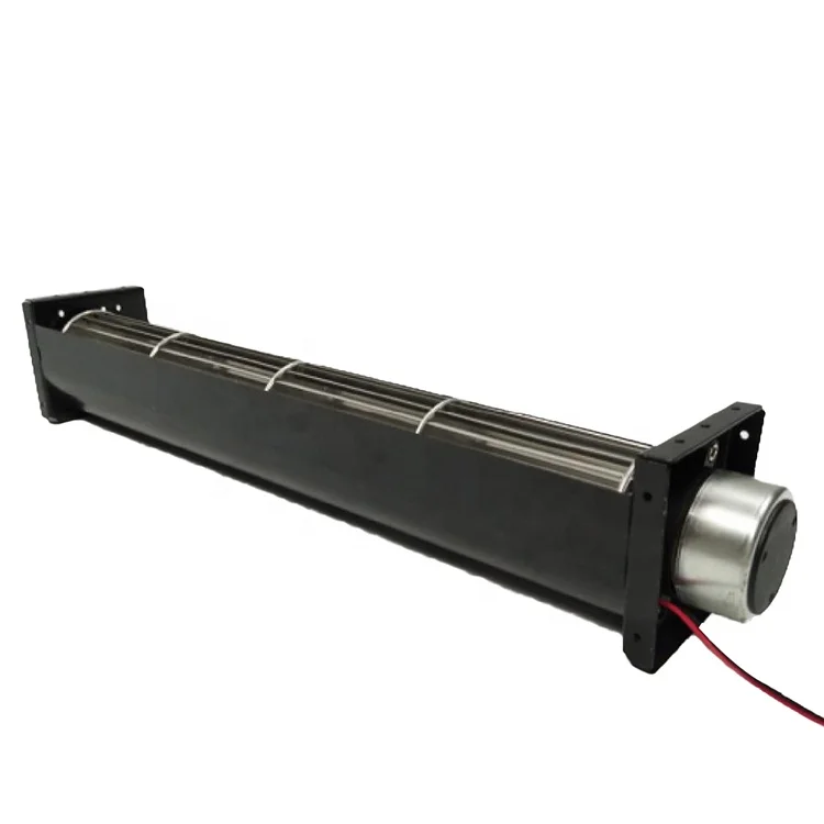 DC cross flow fan for vintage artificial decorative wooden electrical fireplace