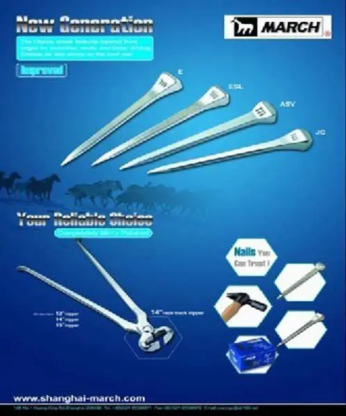 global Shanghai March Horseshoe nails Horseshoe equestrian equipment Manufacturer Equestrian Riding Helmets