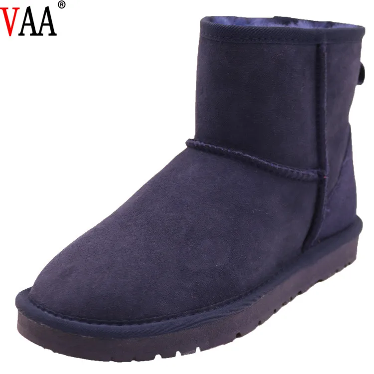 
5854-2 Double Face Australian Sheepskin Antiskid TPR Sole Winter Factory Women Snow Boots Shoes 