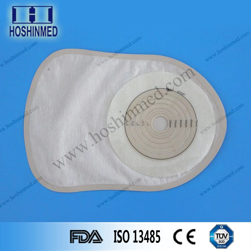 With inner active carbon filter one piece colostomy bag ostomy bag