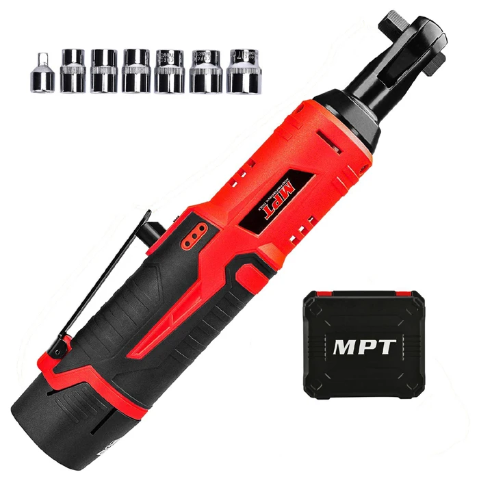 
MPT 3/8 12v Mini Flexible Reversible Li-ion Cordless Ratchet Wrench 