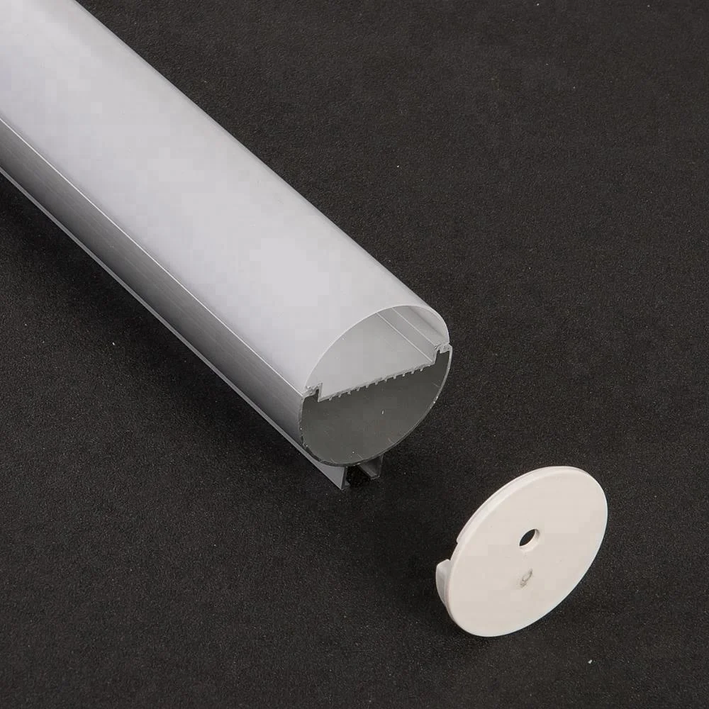 Круглая трубка диаметром 50, светодиодная алюминиевая Экструзионная лампа, подвесной алюминиевый профиль