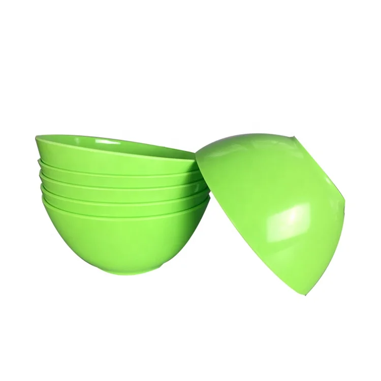 Green solid color food contact safe houseware plastic melamine candle bowls