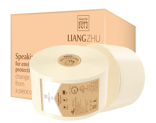 Центральная туалетная бумага горячая Распродажа Премиум 2ply Unbleached Bamboo туалетная бумага 2-слойная Эко-дружественных