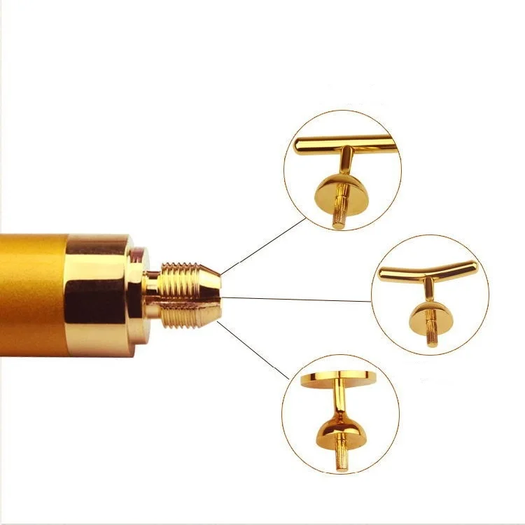 3 In 1 Skin Care Set Facial Wrinkle Removing Face Eye Neck 24k gold energy Massage Wand