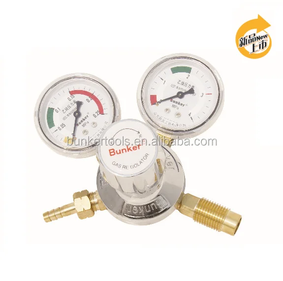 C Type Acetylene pressure regulator gas gauge regulator indicator for acetylene