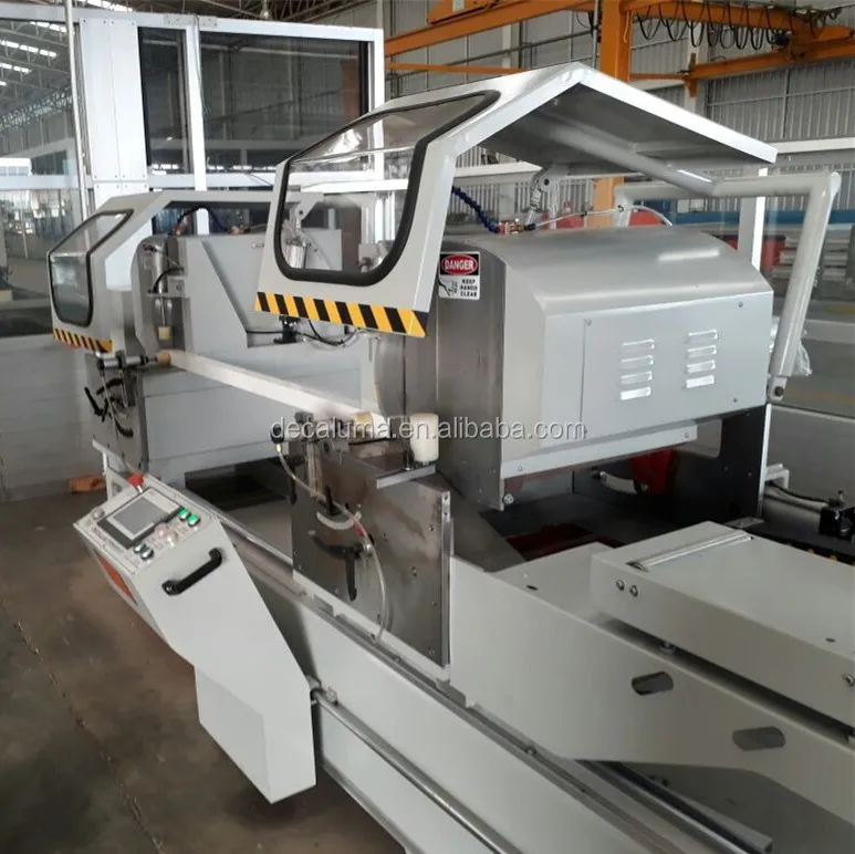 DECALUMA Product Aluminum Profile Making Machine with CNC Double Head Cutting Saw