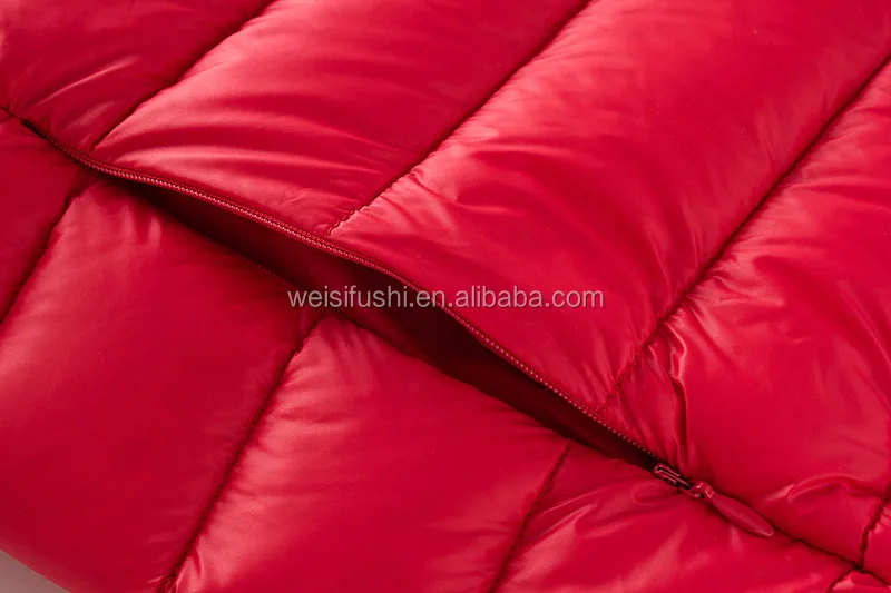 
custom high quality womens winter lightweight and warm goose down feather filled padded jackets 