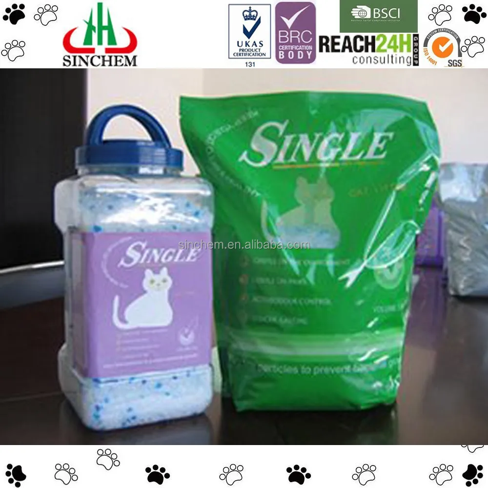 pet toilet product ordor control silica gel cat litter