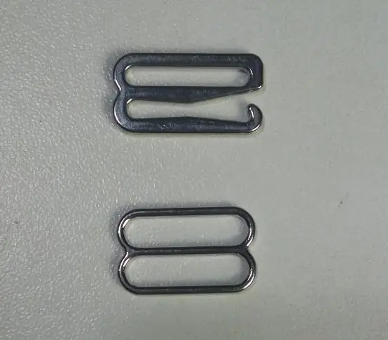 CYG wholesale Zinc Alloy Silver gold ring and slider Bra Straps Holders Metal Bra Hook Buckles garment bra accessories