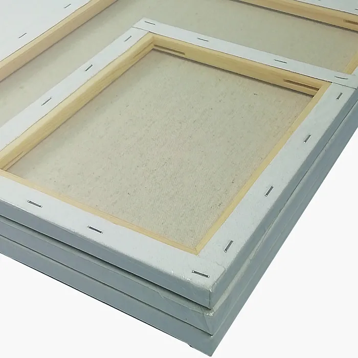 For Acrylic Painting Cotton Canvas with Frame Big Blank Stretched Canvas Carton Customized Logo White Pure Cotton Rectangle 5308