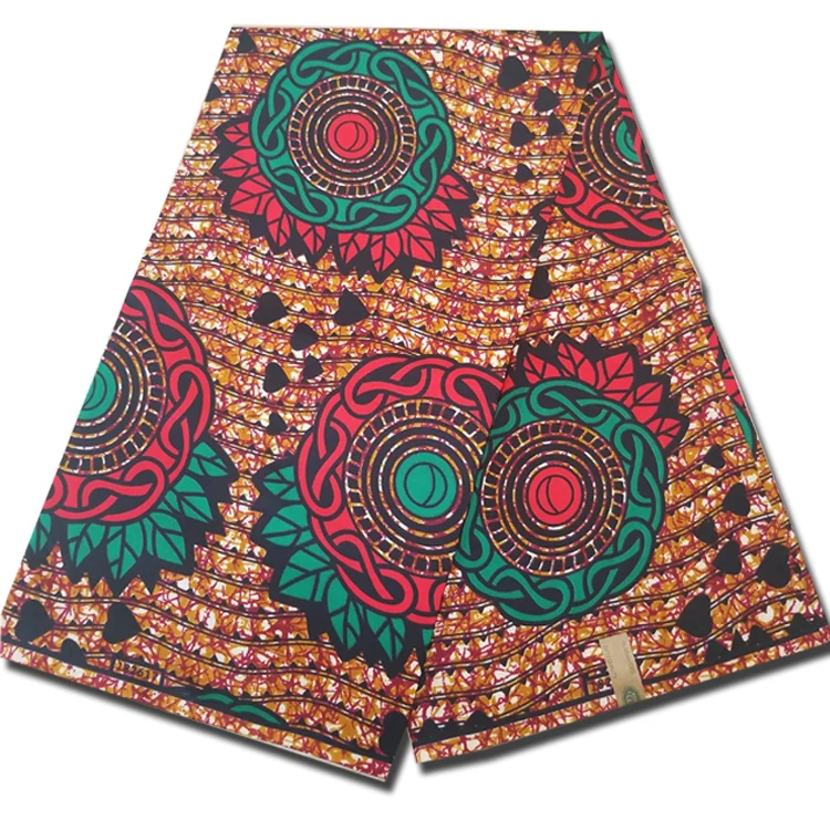 Ткань с восковым принтом из 100% полиэстера