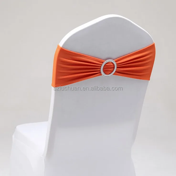 Оптовая продажа, свадебный банкет, недорогой стул из спандекса розового цвета с поясом