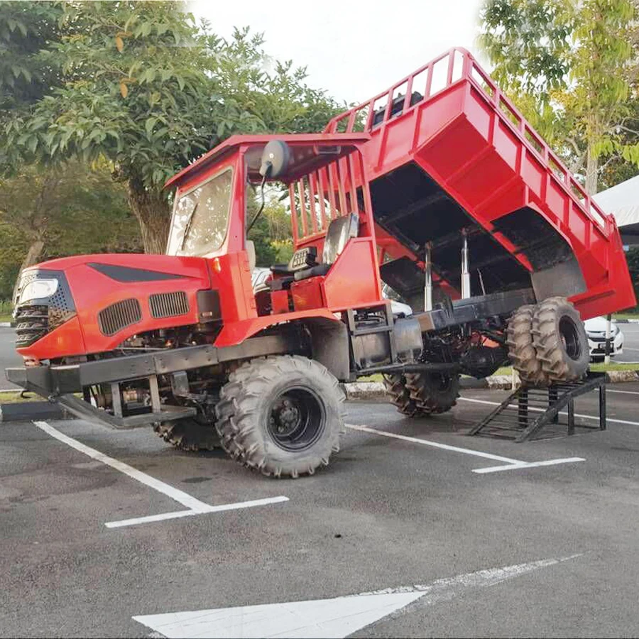 4WD articulated steering palm oil garden tractor