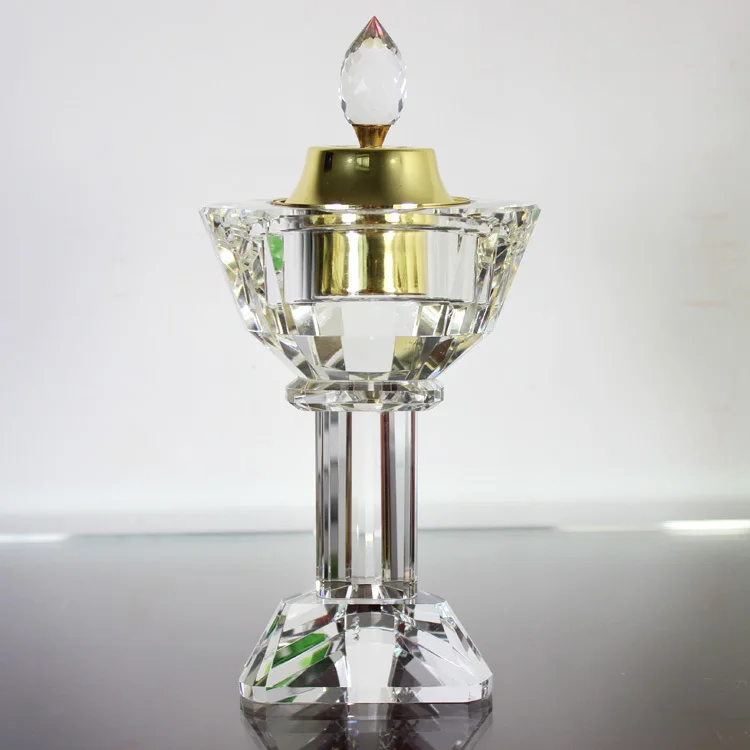 high quality transparent crystal incense aromatherapy oil burner