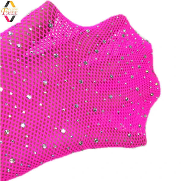 Женские ажурные блестящие сетчатые колготки со стразами