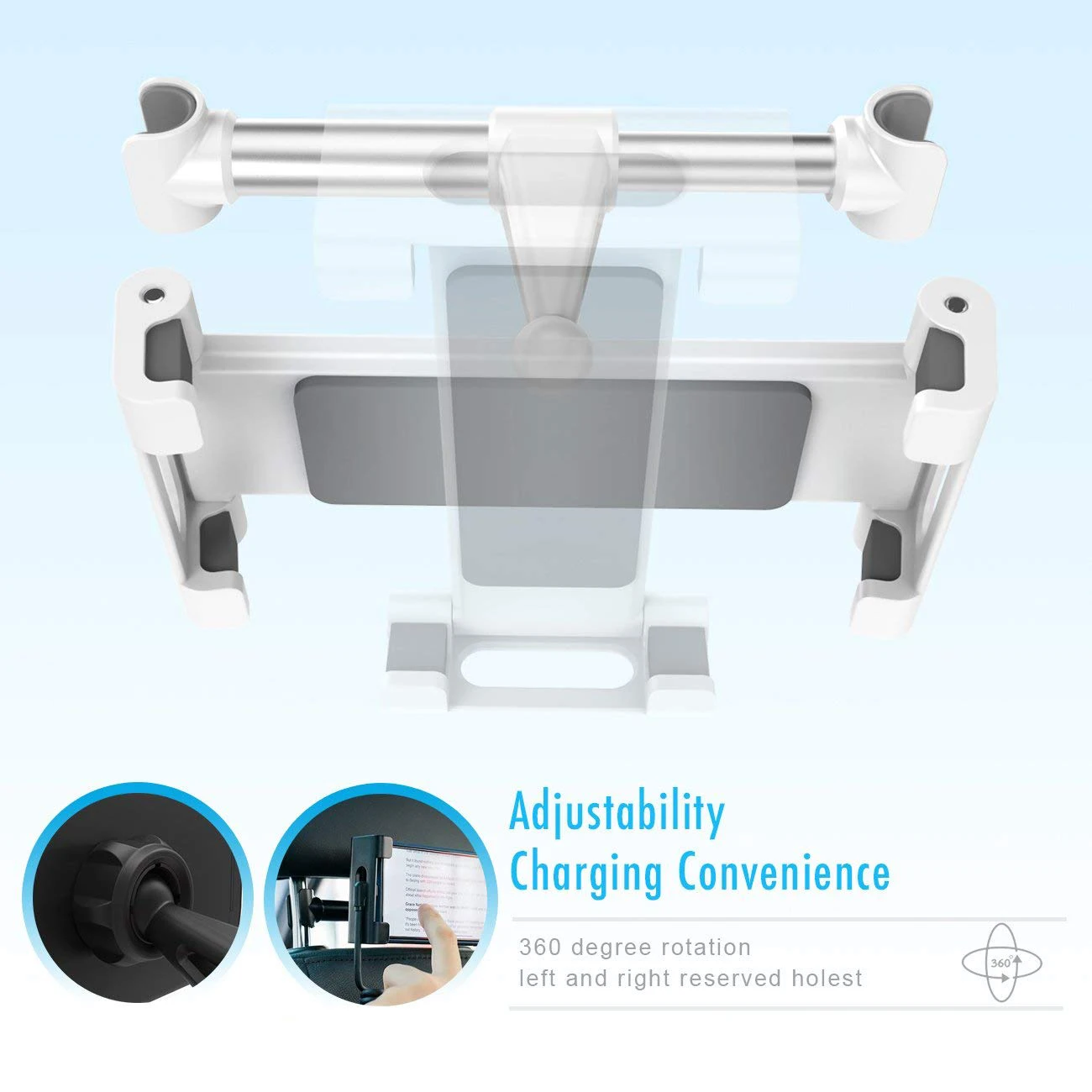 Custom Logo Design Disposable Universal Car Headrest Mount Tablet For Samsung