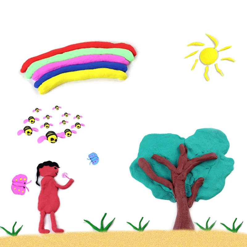 OEM Manufacturer 50g Air Dry Plastilina, Soft Modeling Clay,Eco-friendly Play Dough