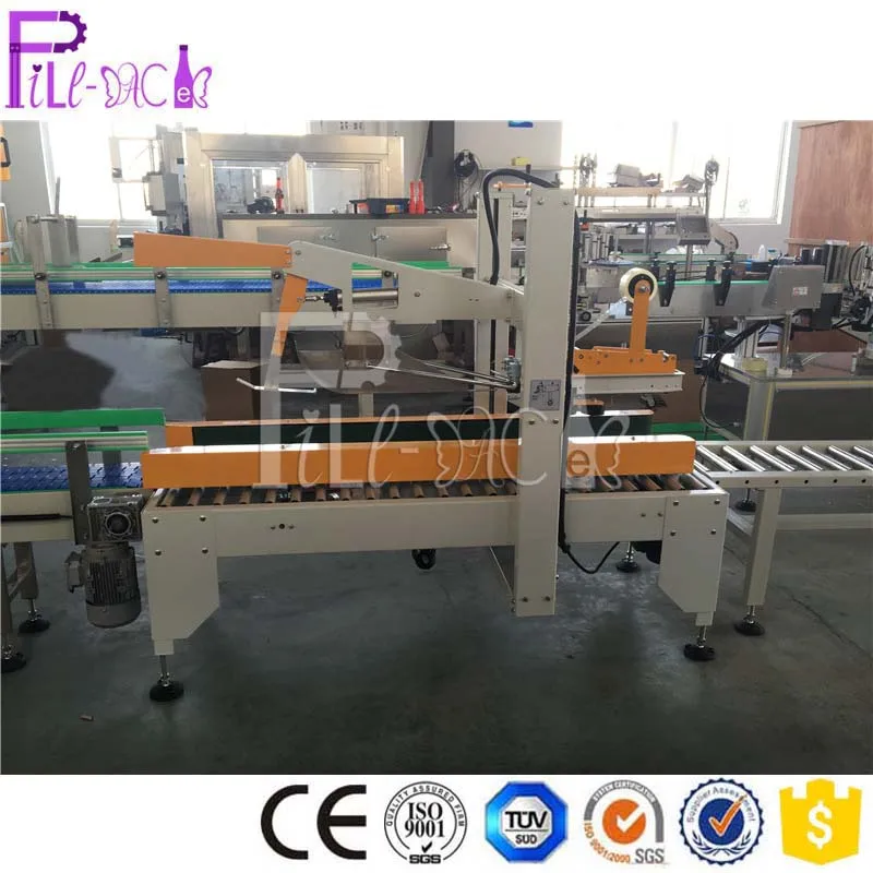 Fully automatic Carton box sealing system / line / unit with conveyor