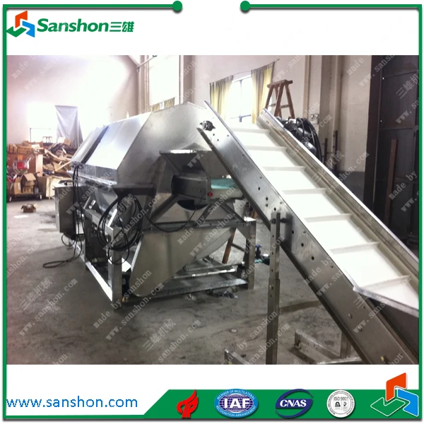 maquina de cocinar Hot Sale blanqueador Asparagus Blanching Machine/Screw Blanching Equipment/Spiral Blanch Machine