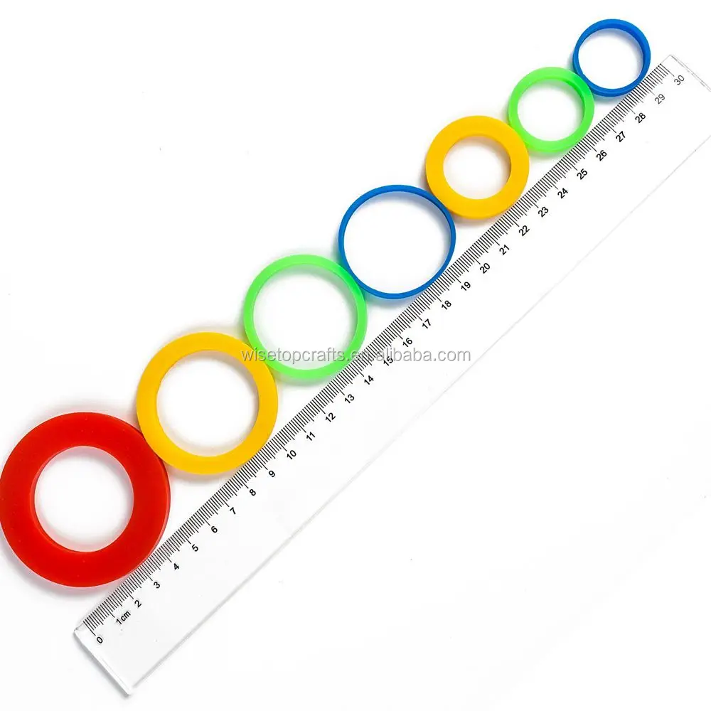 Flexible Silicone Slip On Baking Accessories Rolling Pin Guide Ring Spacer Bands Dough Rollers