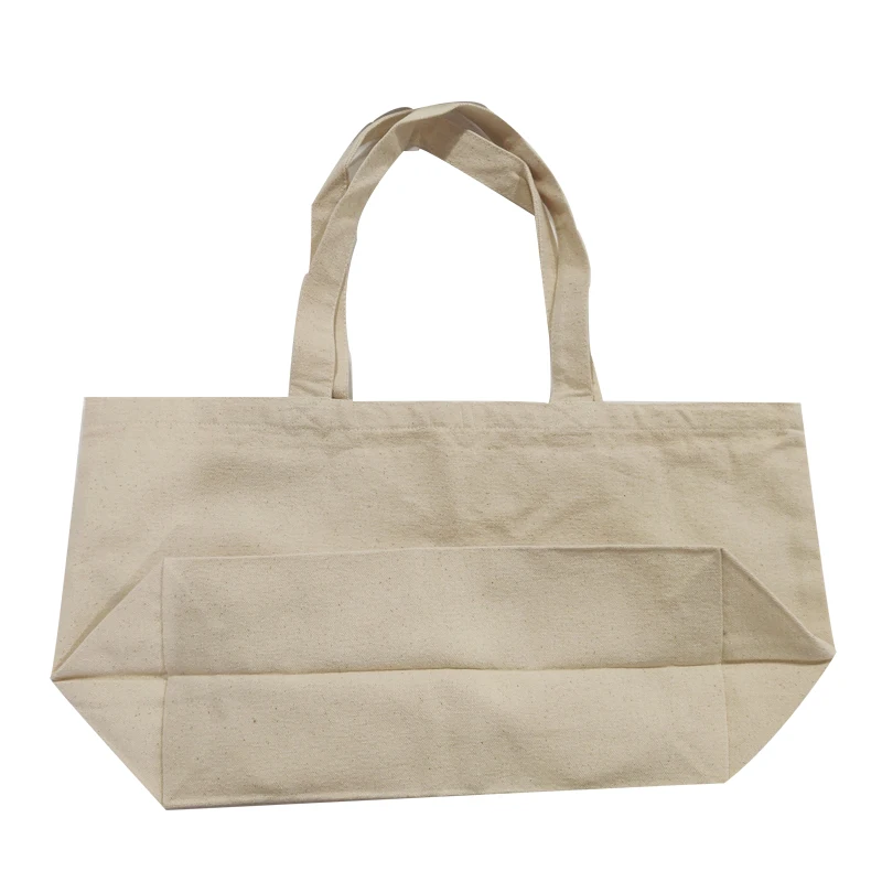 
Natural white custom eco friendly heavy duty canvas tote bag 