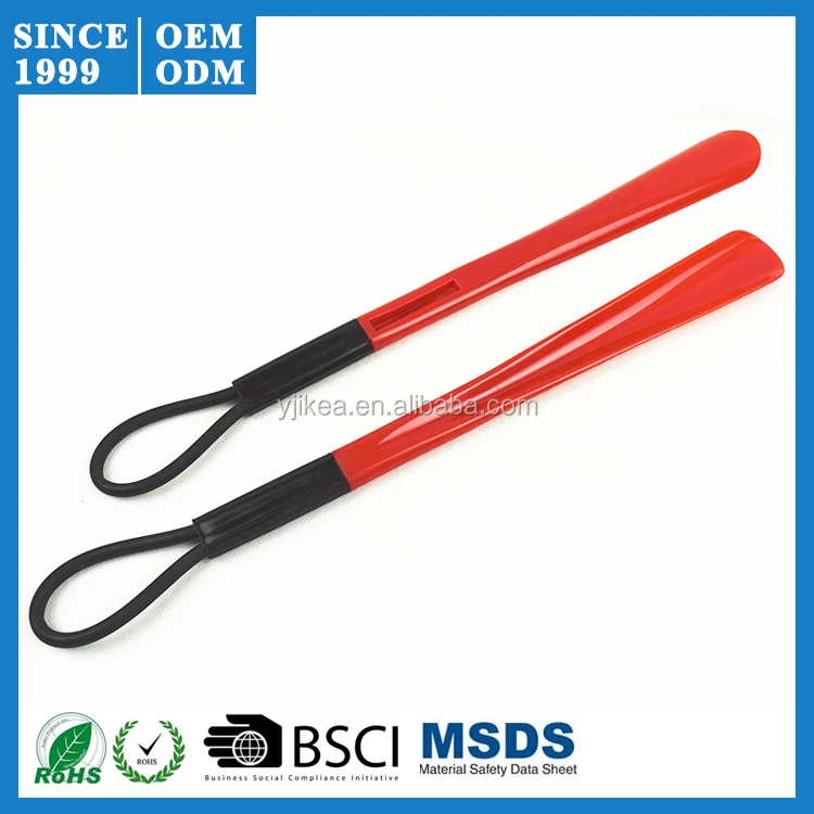 48.5cm Plastic Long Shoe Horn Custom Logo Large Stock Durable Shoe Horn