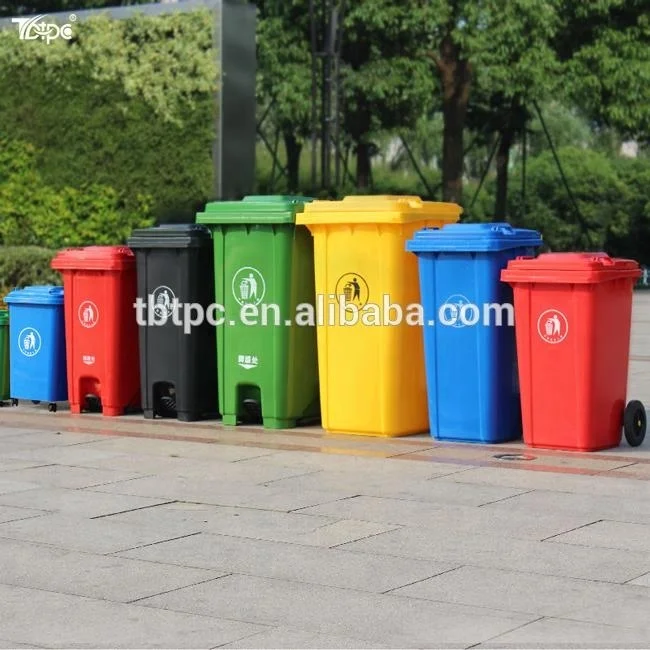 240L Plastic Dustbin Wheelie Waste Bin Plastic Recycle Bin