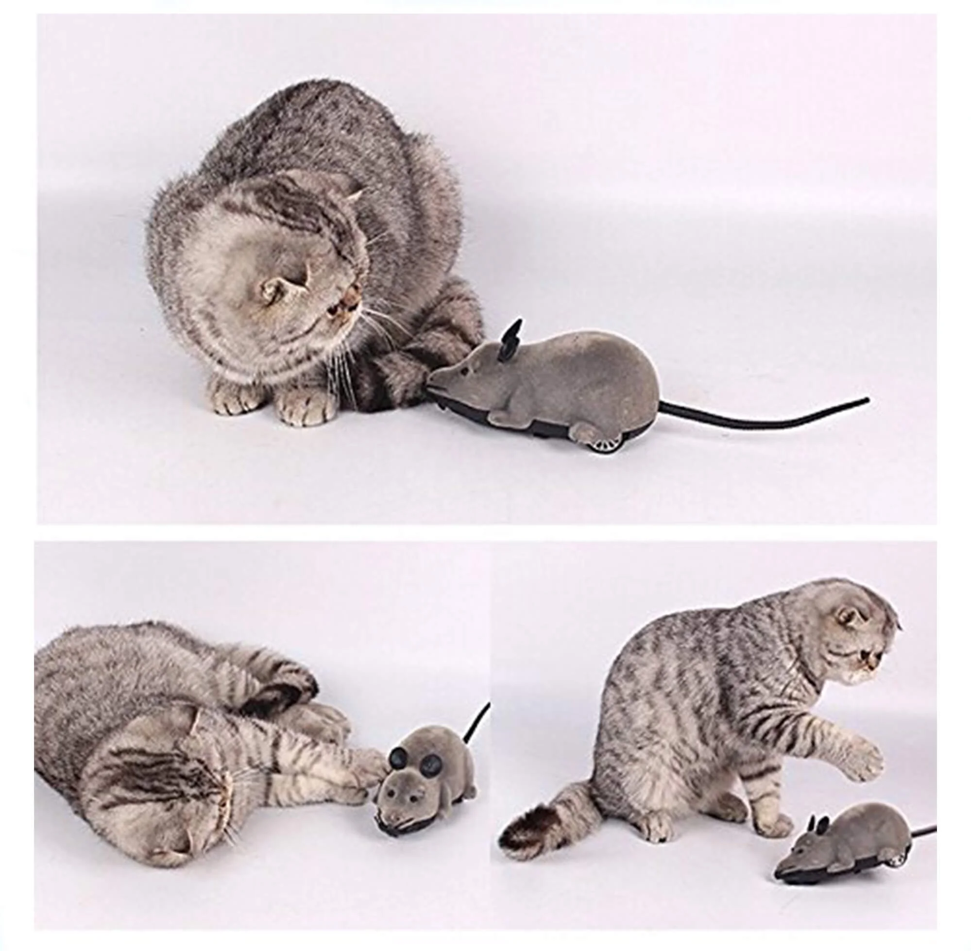 
Wireless Remote Controlled Electronic Rat Mouse Mice Cat Interactive Toy 