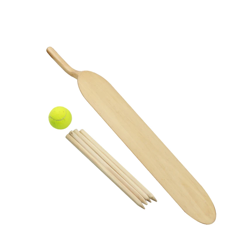 Wooden Cricket  Bat with   Tennis Cricket Ball for 8-12 age