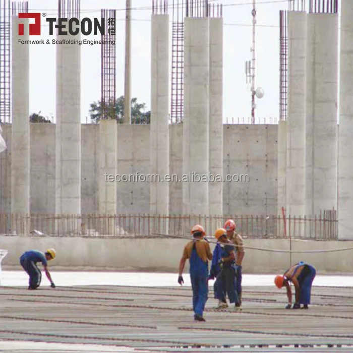 TECON Solid Plastic Circular Column Shuttering For Concrete Construction 100 Times Reuse